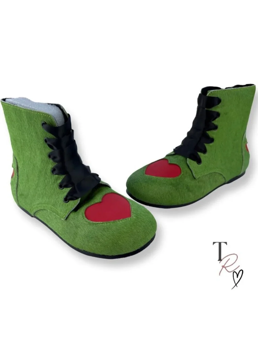 Spellbound Soles NEW The Mean One Grinch Boots Dress Up Girls Size Y3 Youth 3